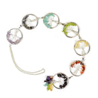 Crystu 7 Chakra Hanging | 7 Chakra Wall Hanging, 7 Chakra Tree of Life | Crystal Hanging Items