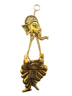 KridayKraft Metal Ganesha ji Statue,Ganpati Wall Hanging Sculpture Lord Ganesh Idol Lucky Feng Shui Wall Decor Your Home, Office,Religious Gift Article Decorative,Showpiece Figurines.