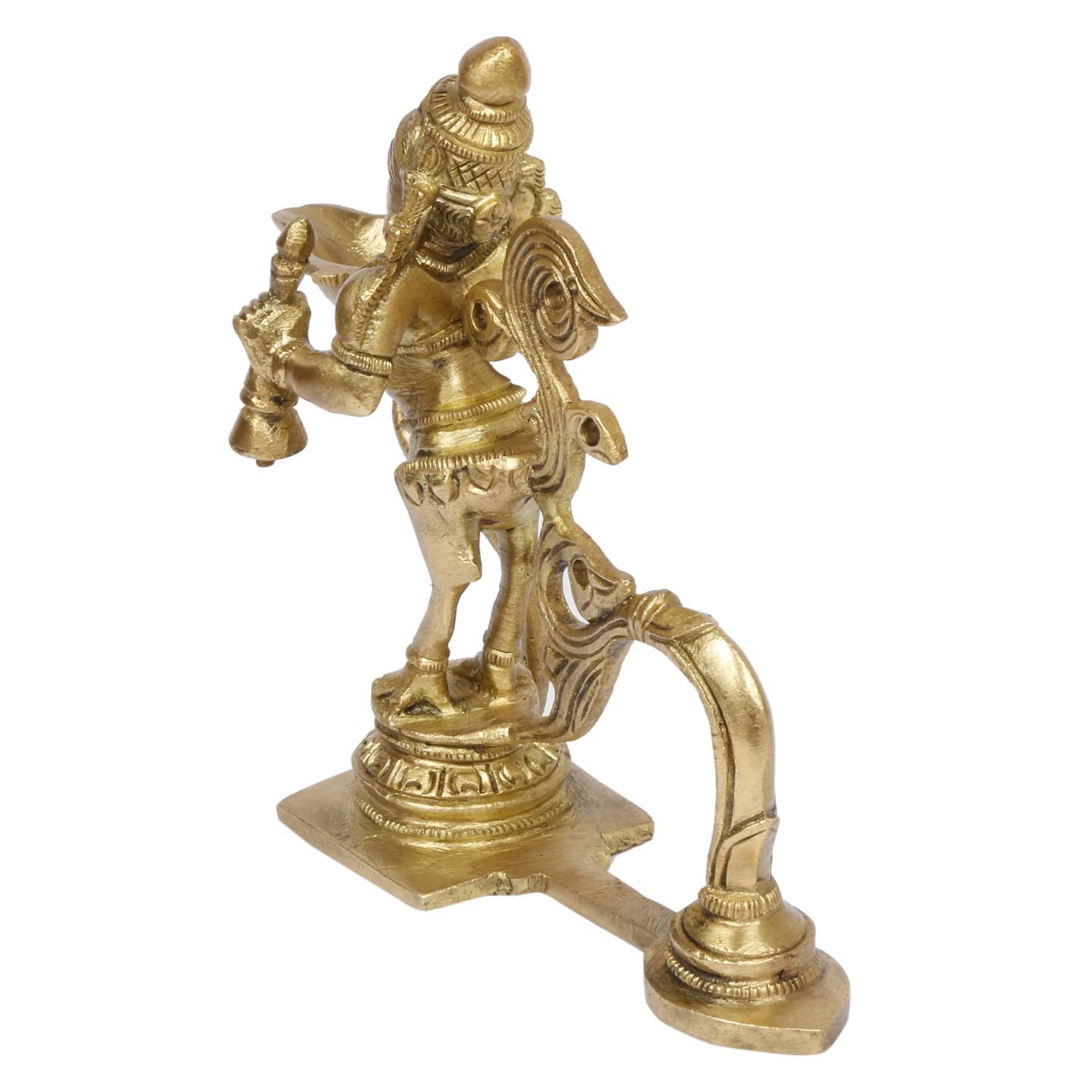 Artvarko Brass Brahma Aarti Diya Oil Lamp Decorative Puja Home Temple Accessory, Camphor Burner lamp Aarti, Diwali Gifts Home Décor