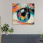 VIBECRAFTS Homcraft The Last Supper of Christ in Church Wall Painting of Five Pieces For Home|Office|Living Room|Gift (PTVC5Pcs1_5547)