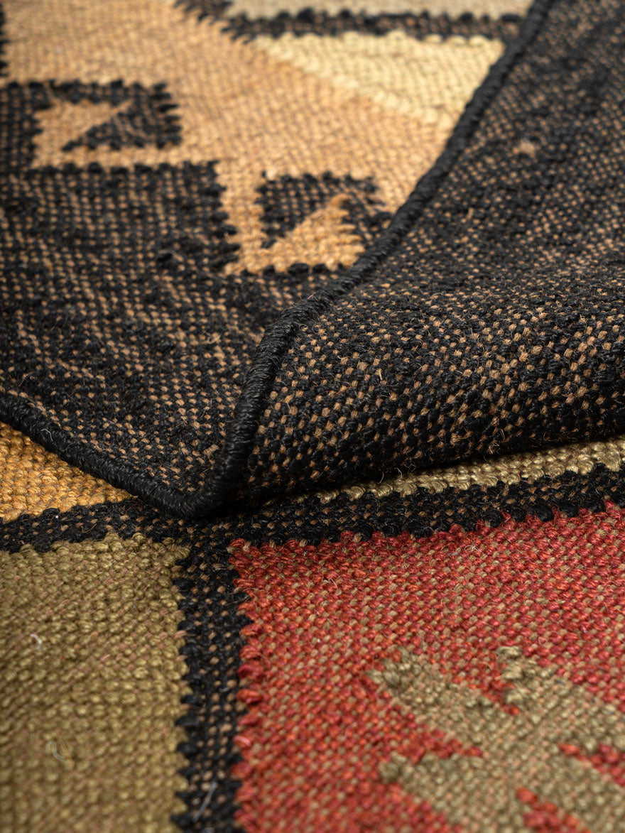 Pinsk Jute Kilim Rug Contrast Living