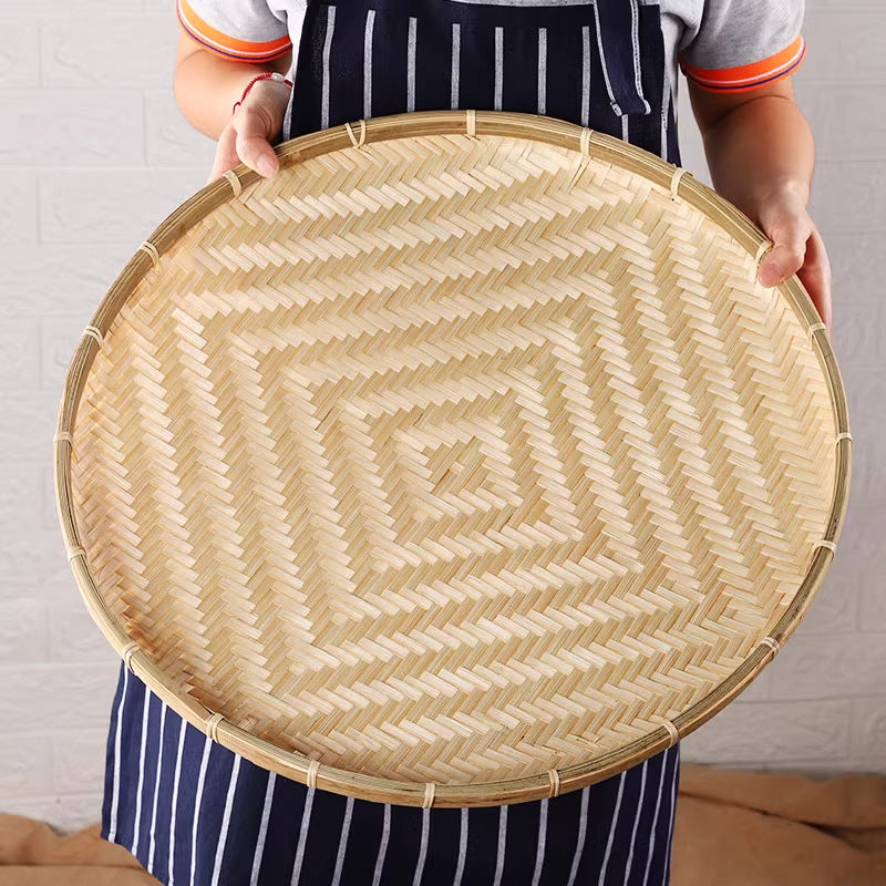 Drying Tray Handmade Bamboo Products Storage Bamboo Products Decorative Sieve kafalo