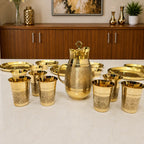 Brass Luxury/Premium Dinner Serving 57-Piece Set Vedansh Craft