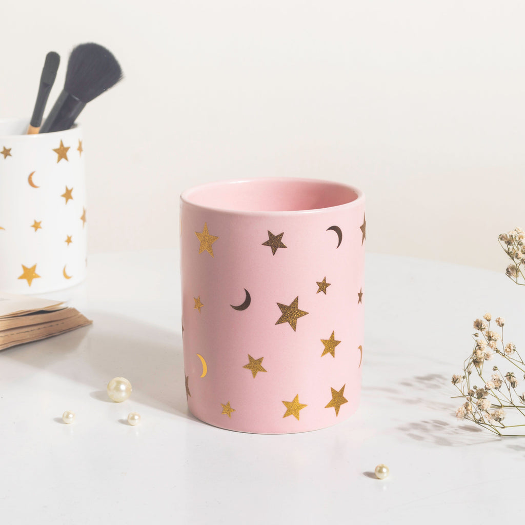 Stars and Moons Pink Ceramic Organiser Nestasia