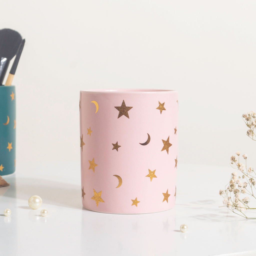Stars and Moons Pink Ceramic Organiser Nestasia