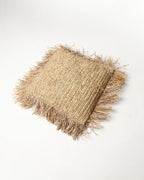 Handcrafted Raffia Cushion for Sofa, Chair, and Home Decor