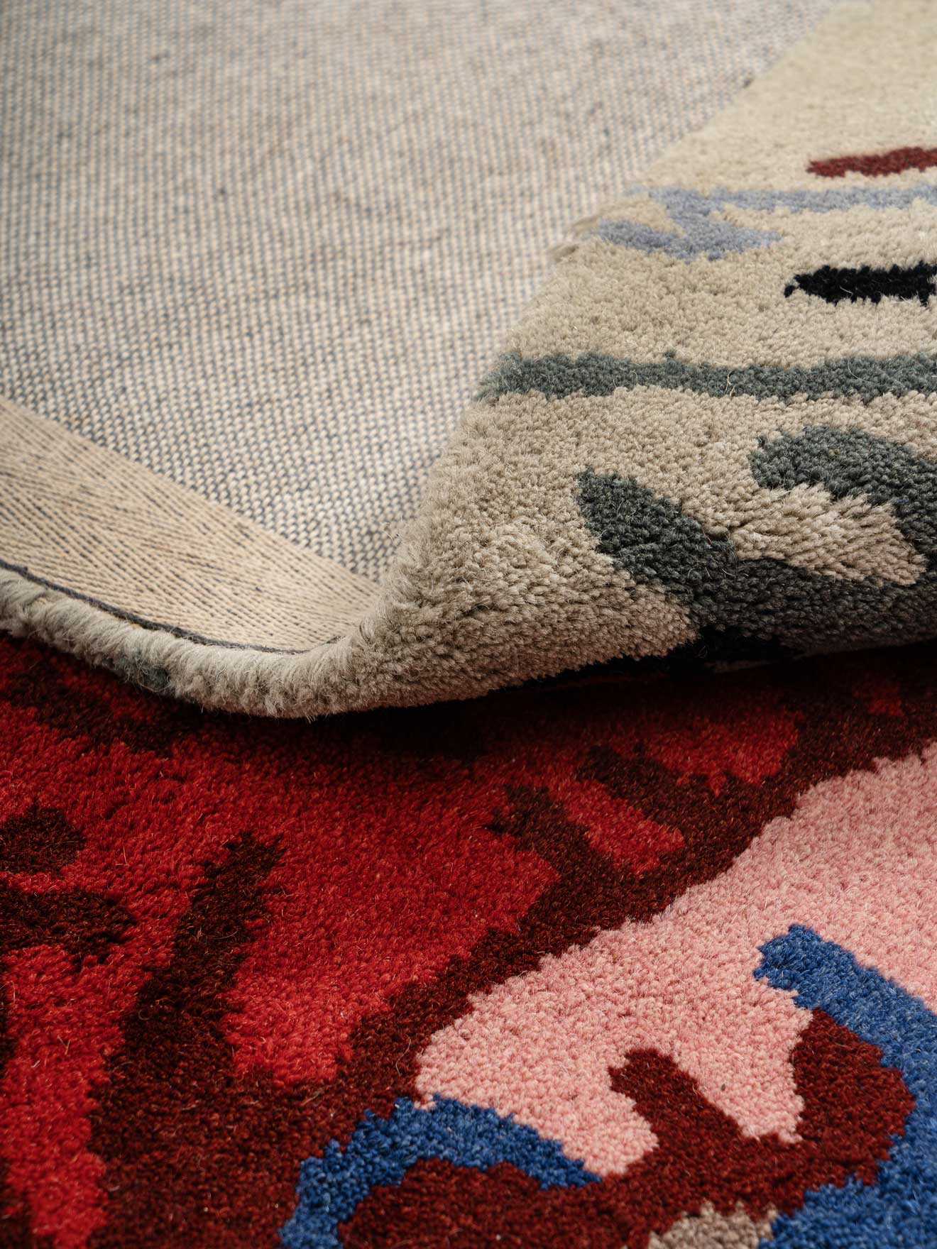 Ellery Wool Tufted Carpet Contrast Living