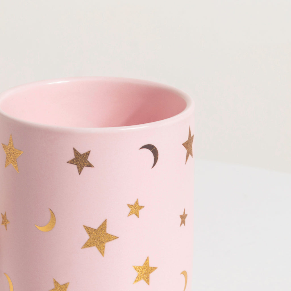 Stars and Moons Pink Ceramic Organiser Nestasia