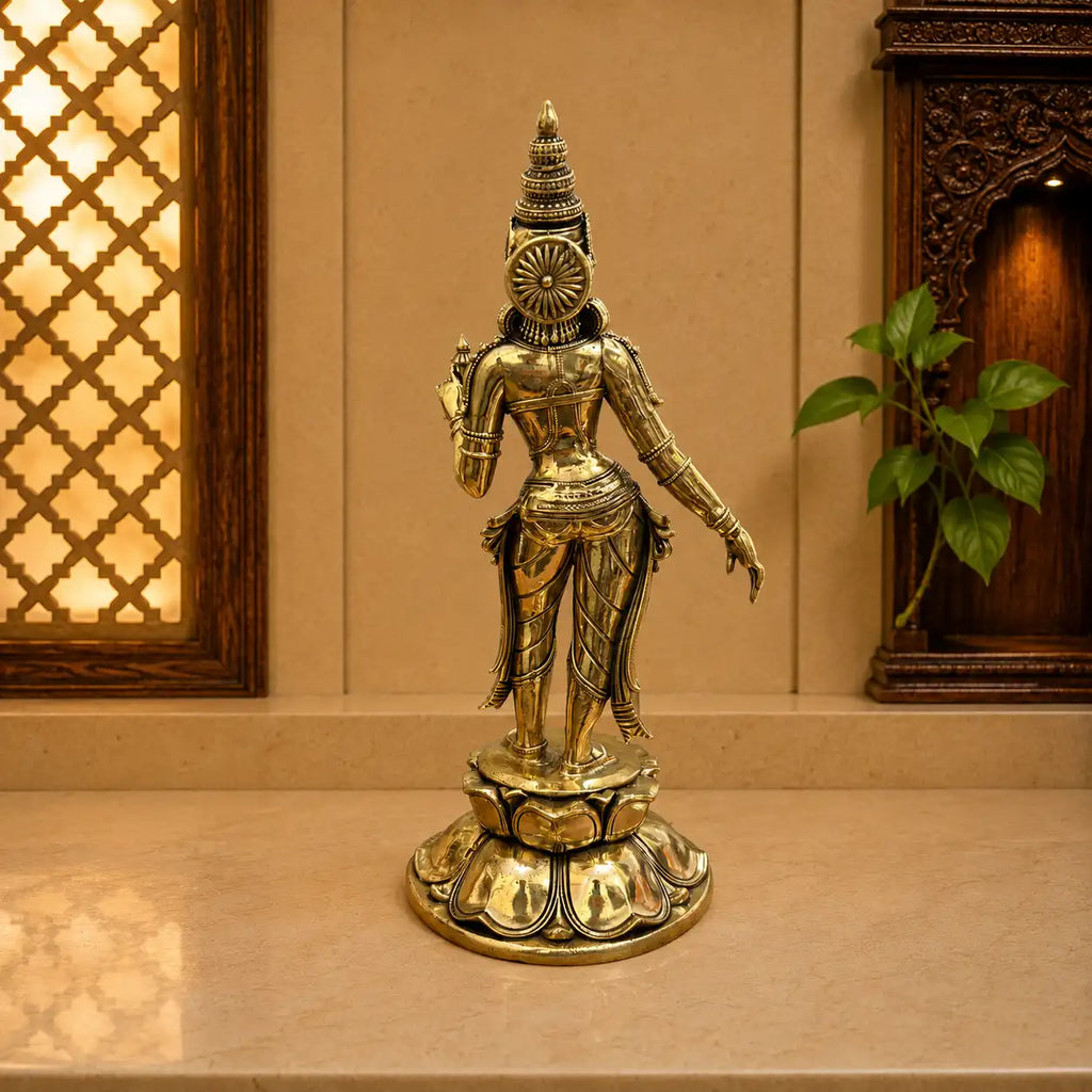 Brass Lightweight Standing Uma Parvati Devi Idol Vedansh Craft