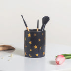 Stars and Moons Black Ceramic Organiser Nestasia