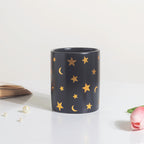 Stars and Moons Black Ceramic Organiser Nestasia
