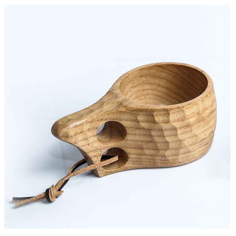 Irregular wooden cup kafalo