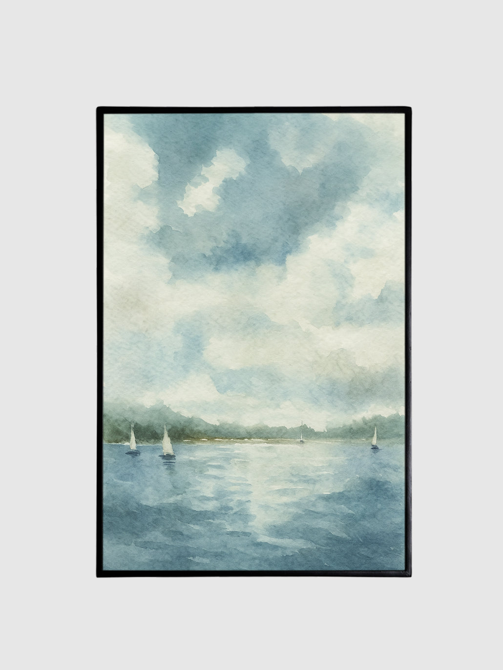 The Ocean of Peace | Printed Canvas Wall Art Contrast Living