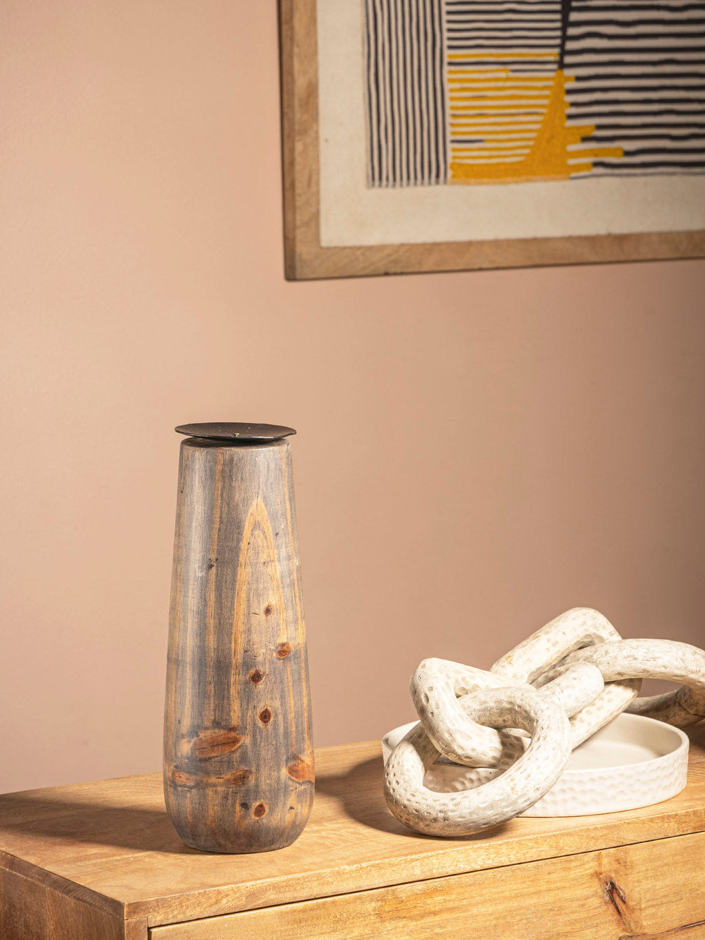 Oia Candle Holder Contrast Living