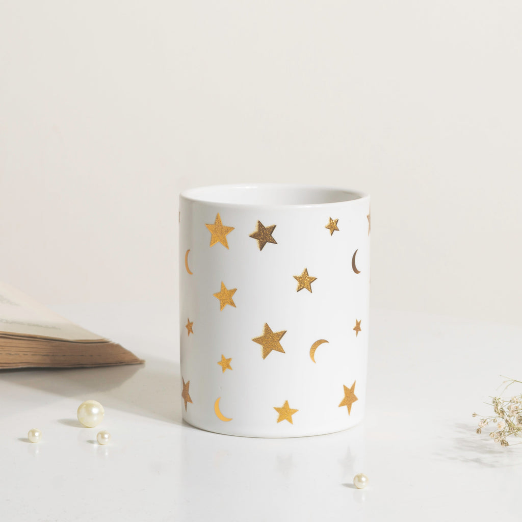 Stars and Moons White Ceramic Organiser Nestasia