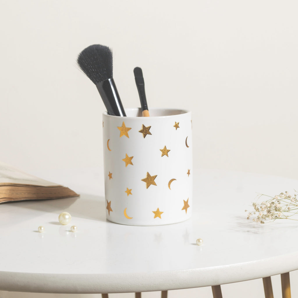Stars and Moons White Ceramic Organiser Nestasia