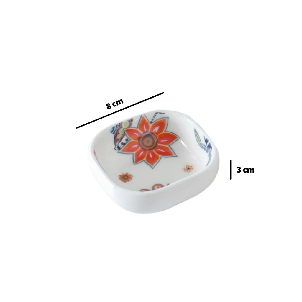 Square Floral Bowl 50 ml Nestasia