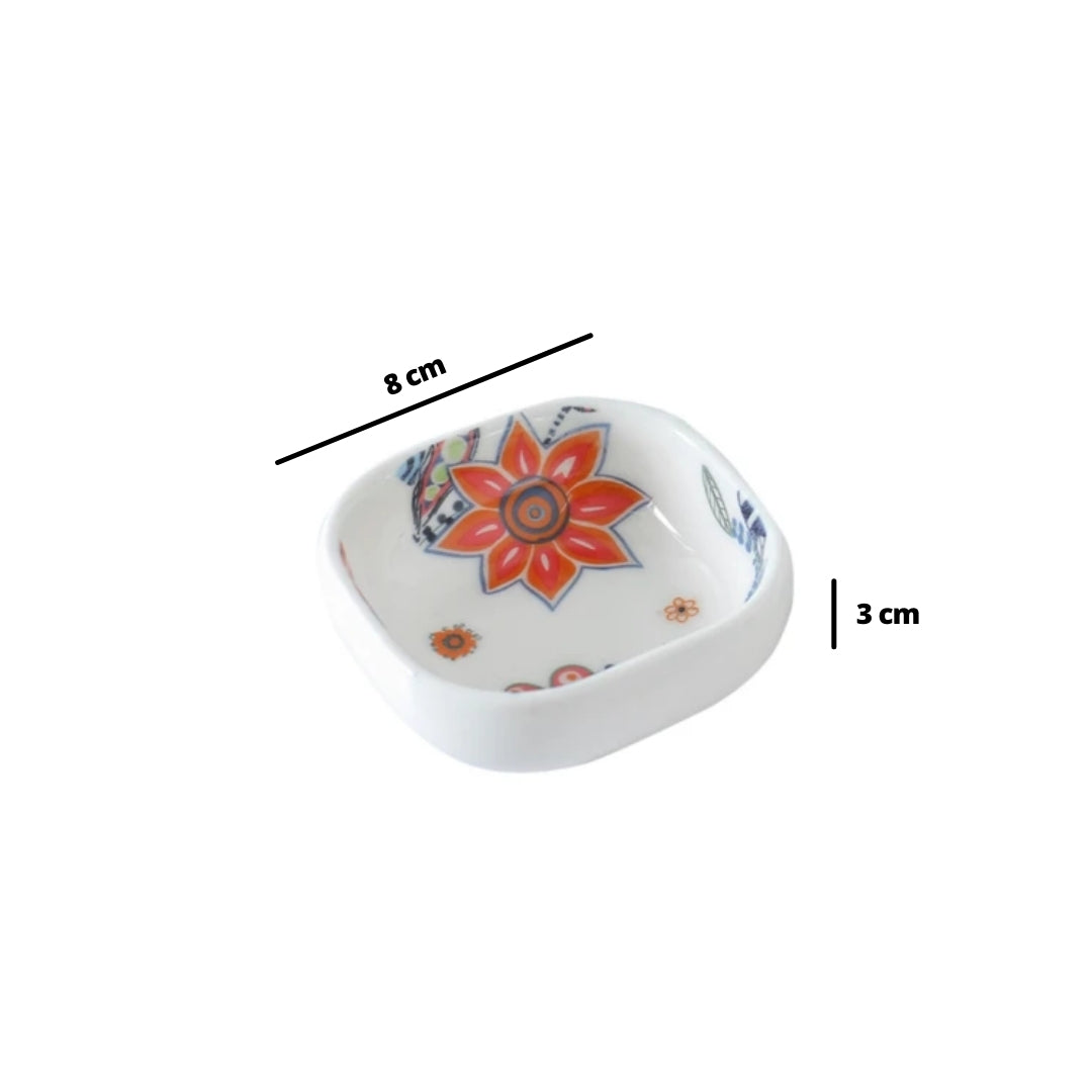 Square Floral Bowl 50 ml Nestasia