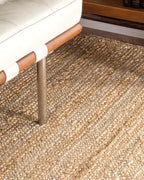 Durable Rustic Rectangular Jute Carpet For Balcony