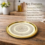 Brass Thali (9 Inch) Vedansh Craft