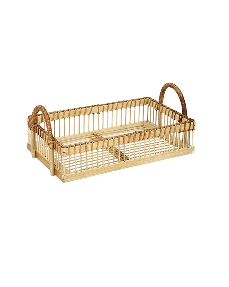 Eco-Friendly Bamboo Serving Tray for Gifts, Snacks, and Home Styling