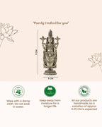 Brass Balaji Standing Idol Figurine for Puja Needs and Home Decor