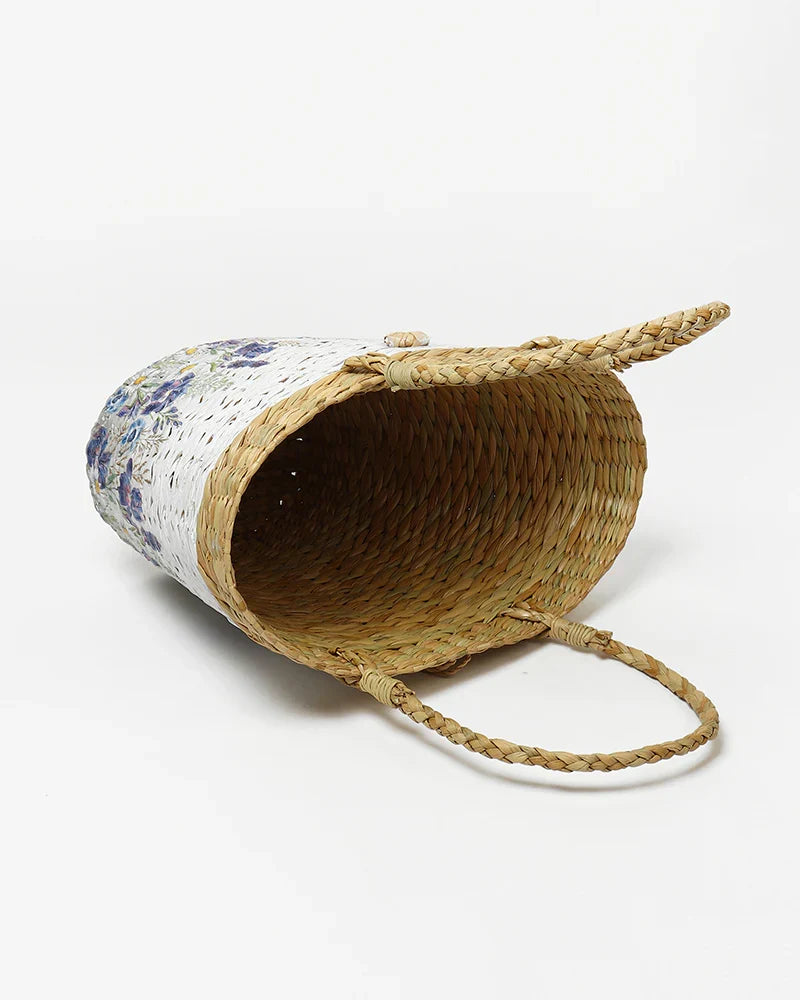Handwoven Boat Shape Handbag & Shopping Basket