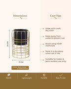 Decorative Metal Plant Pot with Stand for Home & Balcony Garden