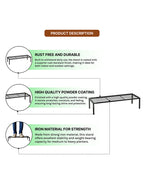 Set of 4 Metal Plant Pot Stands for Indoor and Outdoor Use, Durable Garden Plant Holder