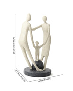 Polypropylene Human Family Showpiece for Housewarming and Gifts for Women