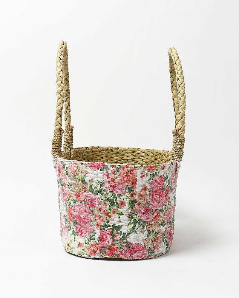 Seagrass Gift Hamper Basket for Stylish Home Storage and Decorative Organization