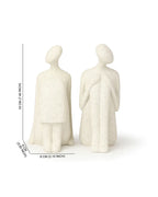 Human Bookend Figurine in Polypropylene for Living Room, Study, and Office