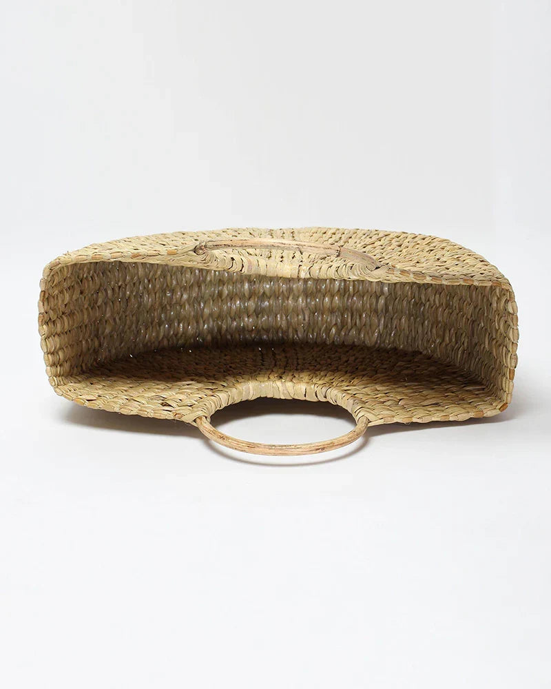 Half Moon Seagrass Beach Tote Bag