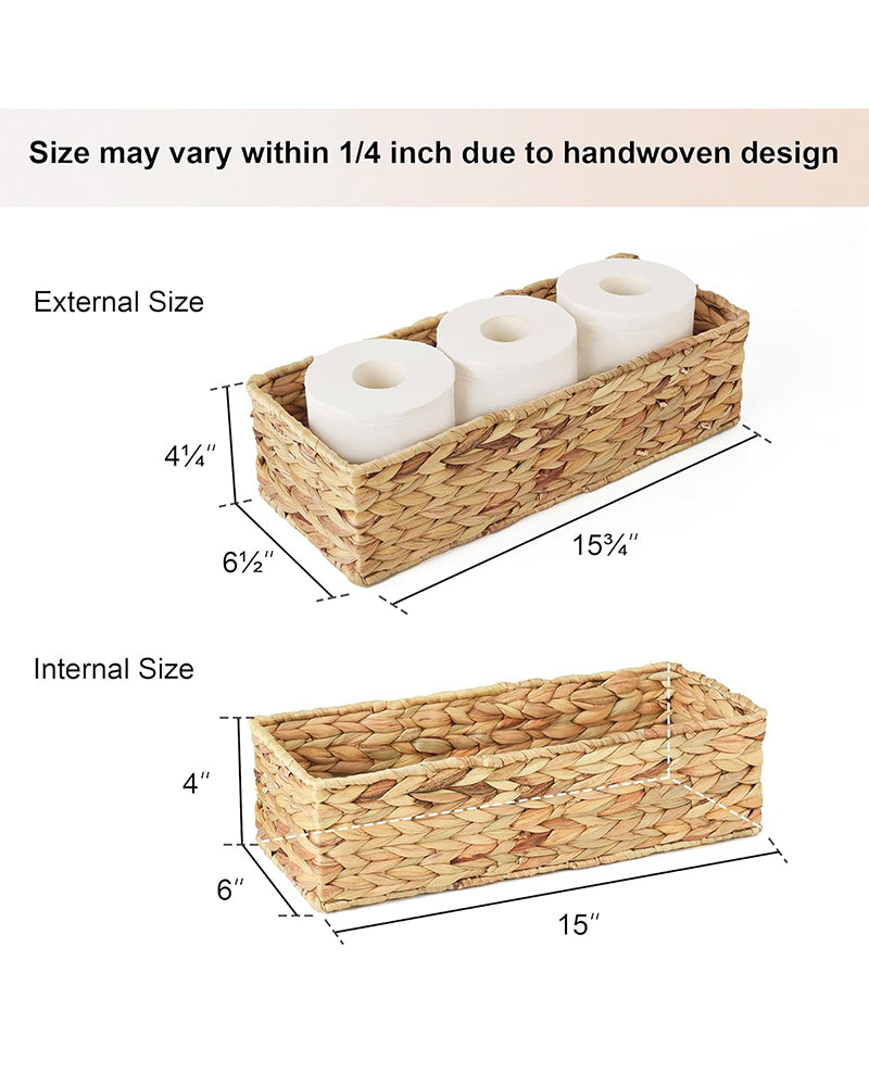 Water Hyacinth Basket Wardrobe Organizer and Storage Basket