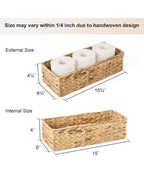 Water Hyacinth Basket Wardrobe Organizer and Storage Basket