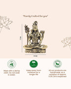 Pure Brass Lord Shiva Idol for Home Temple and Pooja Room