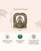 Tirupati Balaji with Lakshmi Brass Idol Spiritual Showpiece for Home