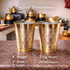 Brass Handcrafted Glass Pair Vedansh Craft