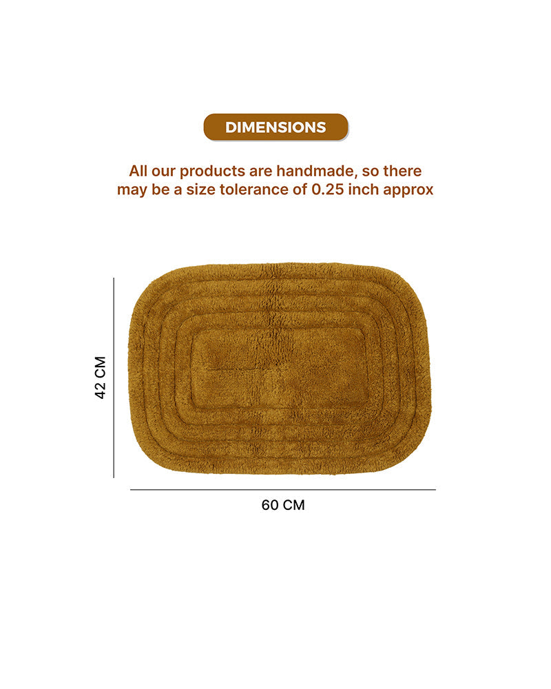 Premium Cotton Door Mat with Anti Skid Backing for Bathroom and Doorway Use