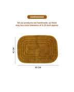 Premium Cotton Door Mat with Anti Skid Backing for Bathroom and Doorway Use