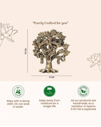 Pure Brass Kalpavriksha (Tree of Life) Idol for Home Temple & Pooja Room