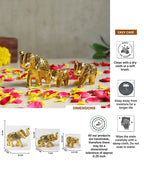 Set of 3 Elephant Showpieces for Home Decoration and Tabletop Display