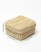 Seagrass Storage Box for Closet & Desk Organization