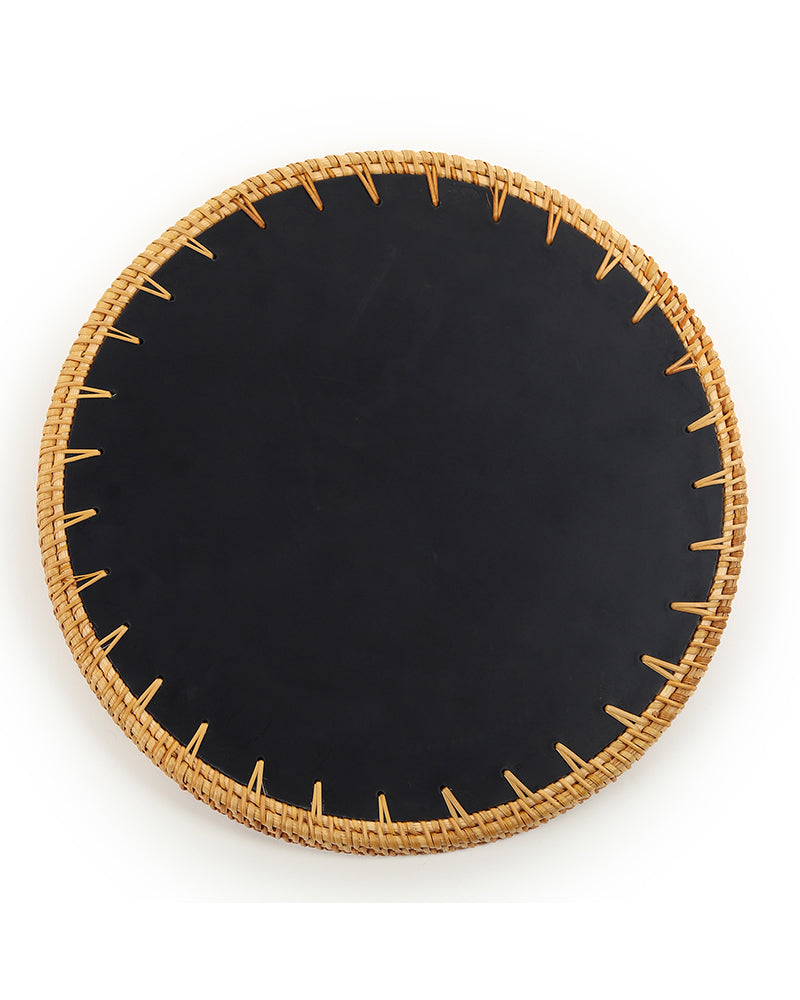 Rattan Decorative Tray for Serving, Gifting, and Home Display