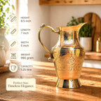 Brass Water Jug (8.5 Inch) Vedansh Craft