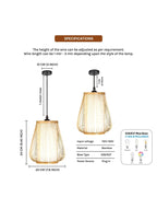 Stylish Bamboo Ceiling Light for Hall and Corridor
