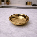 Brass Floral Design Thali/Dinner Set (1.15 Kg) Vedansh Craft