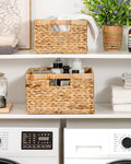 Multi-Purpose Water Hyacinth Storage Basket for Wardrobe, Clothes, and Shelves