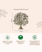 Pure Brass Tree of Life Kalpavriksha Idol for Pooja and Home Decoration