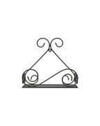 Wall Mounted Metal Plant Pot Stand for Balcony, Set of 2